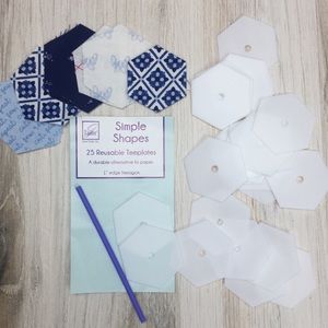 25 Hexagon Plastic Reusable EPP Sewing Gift